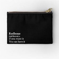 Redbone by Childish Gambino Motivational Quote Zipper Pouch