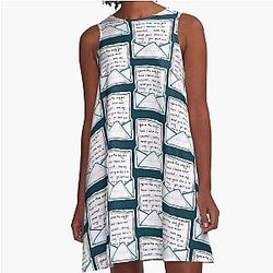 Letter Home - Childish Gambino A Line Dress