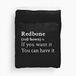 Redbone by Childish Gambino Black Duvet Cover