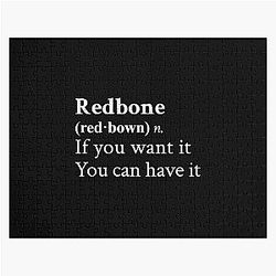Redbone by Childish Gambino motivational black puzzle