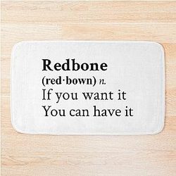 Redbone by Childish Gambino Bath Mat