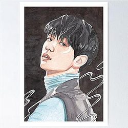 Choi Soobin TXT Watercolour Painting Poster