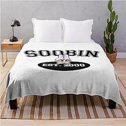 TXT Tomorrow X Together Choi Soobin Blue Hour Varsity Style Throw Blanket