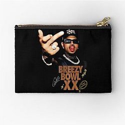 Chris Brown Retro Breezy Classic T-Shirt Zipper Pouch