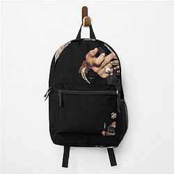 Chris Brown Trippie Middle Finger Vintage Streetwear Graphic Tee Backpack