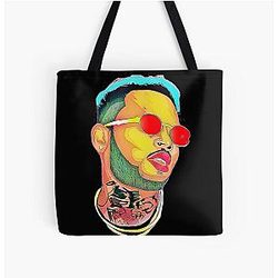 Chris Brown All Over Print Tote Bag