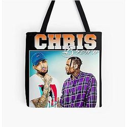 Chris Brown All Over Print Tote Bag
