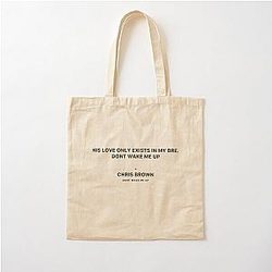 Chris Brown Wake Me Up Cotton Tote Bag