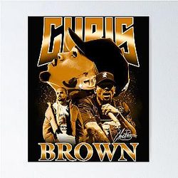 Vintage Chris Brown Music Poster