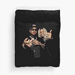 Chris Brown Trippie Middle Finger Vintage Graphic Tee Duvet Cover