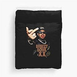 Chris Brown Retro Breezy Classic T-Shirt Duvet Cover
