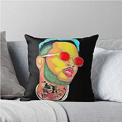 Chris Brown Design Throw Pillow