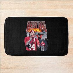 Breezy Brown Concert Classic T-Shirt Bath Mat