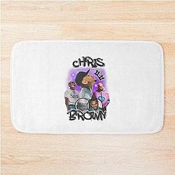 Purple Chris Brown Bath Mat