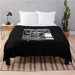 Concert 2025 Chris Brown Breezy Bowl Throw Blanket