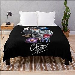 Chris Brown Breezy Vintage Throw Blanket