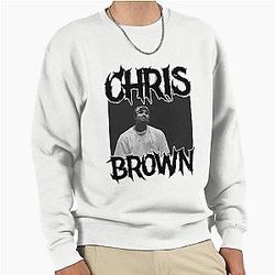 Chris Brown Black Portrait Sweatshirt