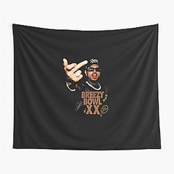 Chris Brown Breezy Retro Classic Music T-Shirt Tapestry