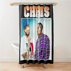 Chris Brown Shower Curtain