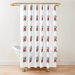 He's My Baby Daddy Chris Brown Fan Art Aesthetic Shower Curtain