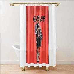 GOAT Chris Brown Shower Curtain