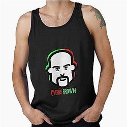 Chris Brown 2020 Green Red Tank Top