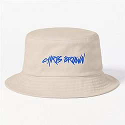 Chris Brown Graffiti Logo Blue Edition Bucket Hat