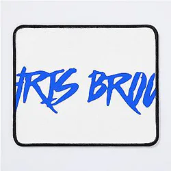 Chris Brown Graffiti Logo Blue Edition Mouse Pad