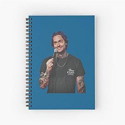 Punk Chris D'elia Podcast Exclusive Sticker Spiral Notebook