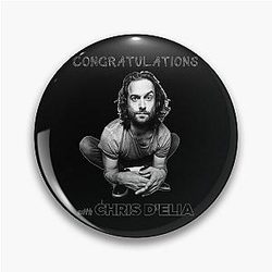 Official Chris Elia Congratulations Podcast Sticker Pin