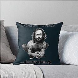 Chris D'elia Official Congratulations Podcast Throw Pillow