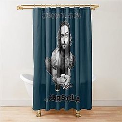 Official Chris D'Elia Sticker Shower Curtain