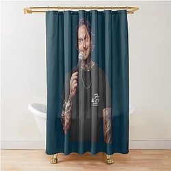 Punk Chris D'elia Podcast Exclusive Sticker Shower Curtain