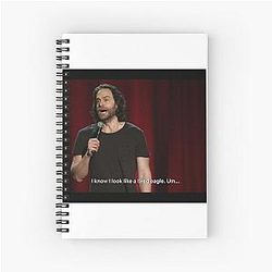 Chris D'Elia Tired Spiral Notebook