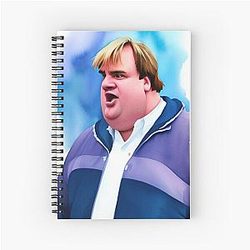 Of Chris Farley Spiral Notebook