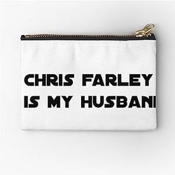 Chris Farley is my husband zipper pouch
