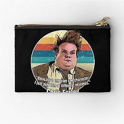 Chris Farley - I only play one character Zipper Pouch