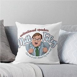 Chris Farley Matt Foley - I live by the river Throw Pillow