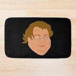 Chris Farley Cartoon Head Bath Mat 
Cleaned: 
Chris Farley Cartoon Bathroom Mat