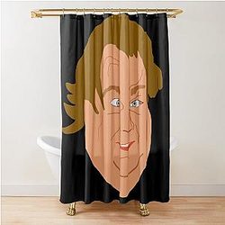 Chris Farley Cartoon Shower Curtain