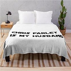 Chris Farley is my husband throw blanket