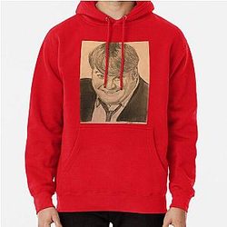 Chris Farley Hand Drawn Pullover Hoodie