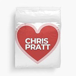 I Heart Chris Pratt Duvet Cover