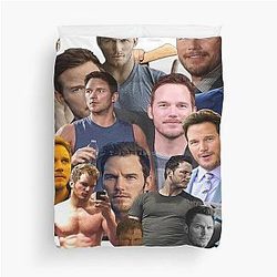 Chris Pratt Photo Duvet Cover