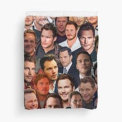 Chris Pratt Photo Duvet Cover