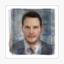 Chris Pratt Portrait Sticker