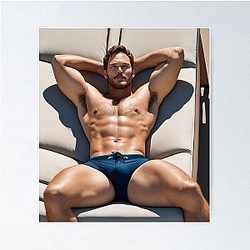 Chris Pratt Relaxing Poster