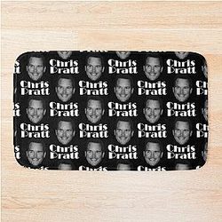 Chris Pratt Fan Art Bath Mat