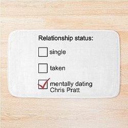 Mentally Dating Chris Pratt Bath Mat