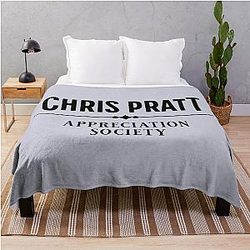 Chris Pratt Appreciation Society Throw Blanket